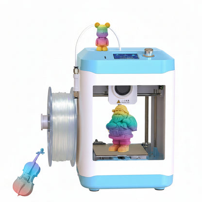 3D Printer for Kids and Beginners,Geeetech Mini 3D Printers with Auto Leveling,High Speed and Fully Open Source,Fully Assembled Direct Drive Extruder,For Home and School,Print Area 3.94×4.33×3.94 In