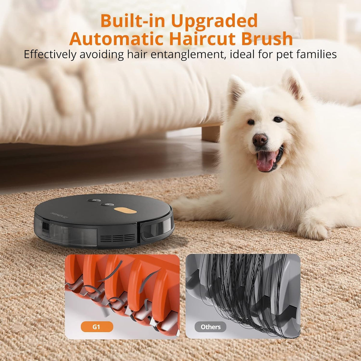 2-In-1 Robot Vacuum and Mop Combo - Robot Vacuum Cleaner with Air Aromatherapy, 8000Pa Super Suction, APP & Alexa Control, Self-Charging, Maps Multiple Floors, Ideal for Pet Hair/Carpets/Hard Floors