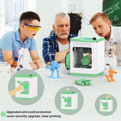 Wi-Fi Cloud Printing 3D Printer, Fully Assembled and Mini 3D Printer for Beginners and Kids with Auto Leveling