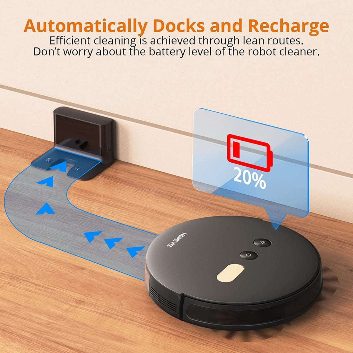 2-In-1 Robot Vacuum and Mop Combo - Robot Vacuum Cleaner with Air Aromatherapy, 8000Pa Super Suction, APP & Alexa Control, Self-Charging, Maps Multiple Floors, Ideal for Pet Hair/Carpets/Hard Floors